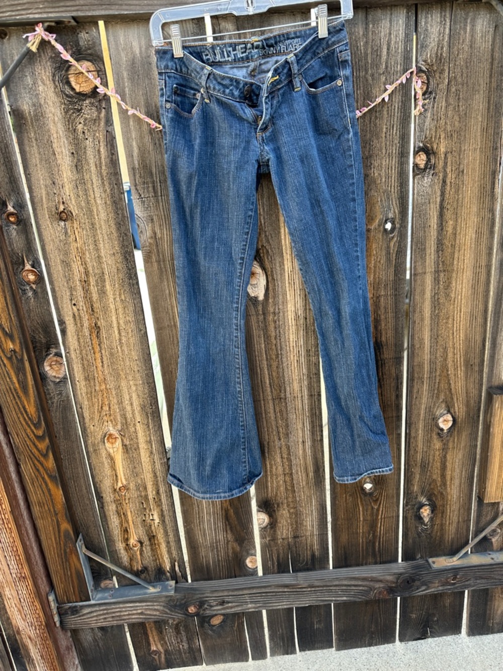Bullhead Women's Dark Blue Flare Jeans - skinny - Picture 4 of 6